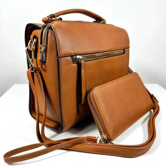 NWT Handbag 2-in-1 Satchel Wallet - Picture 3 of 11